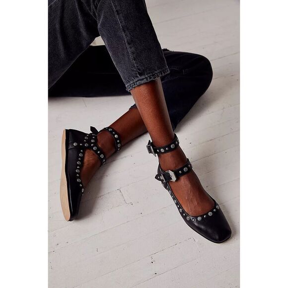 Free People Mystic Mary Jane Double-Strap Flats Size 7 - Picture 3 of 12